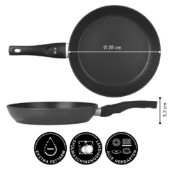 Pfanne Bratpfanne LED Anzeige Signalton Beschichtung Antihaft Induktion Kochen -Günstiges Herd Genuss Geschäft f29bdc4aebc7ccd2461dc9cb6d16ae8f