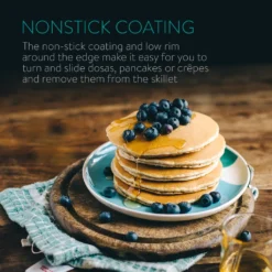 Navaris Crêpespfanne Pfannkuchenpfanne Palatschinkenpfanne - 26cm Pfanne Für Crêpes Pancakes - Alle Kochflächen - Antihaftbeschichtung -Günstiges Herd Genuss Geschäft f8142b39833c1ac6f3539664932843fc