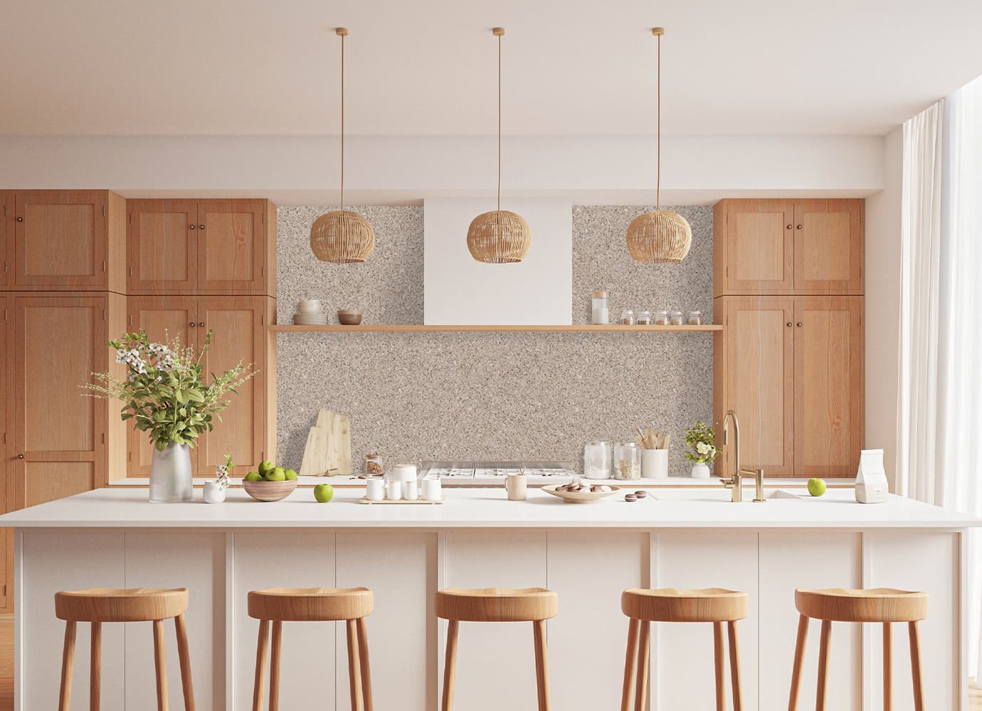 Günstiges Herd Genuss Geschäft -Günstiges Herd Genuss Geschäft Belka Light Brown Cotton Wallpaper